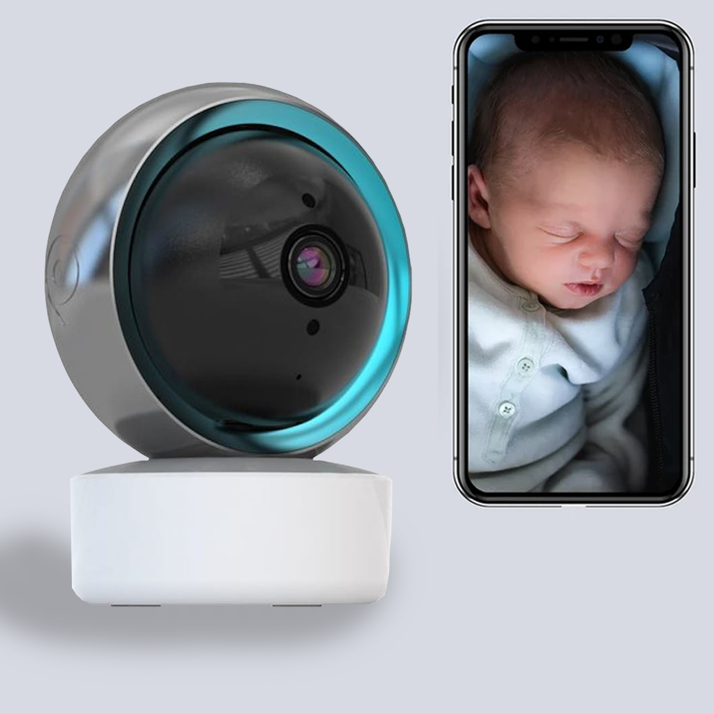 Draadloze nachtzicht HD Smart babyfoon - met mobiele app