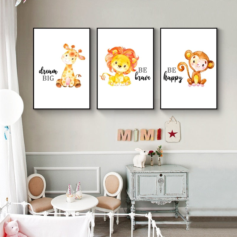 Nursery Wall Art - Jungle Friends