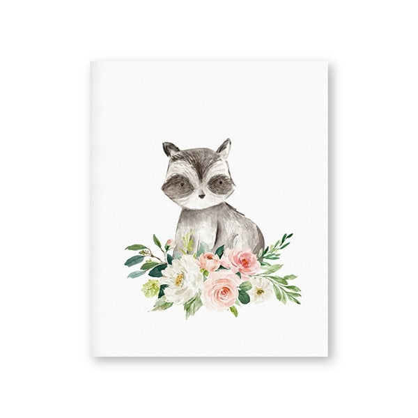 Nursery Wall Art - Floral Friends