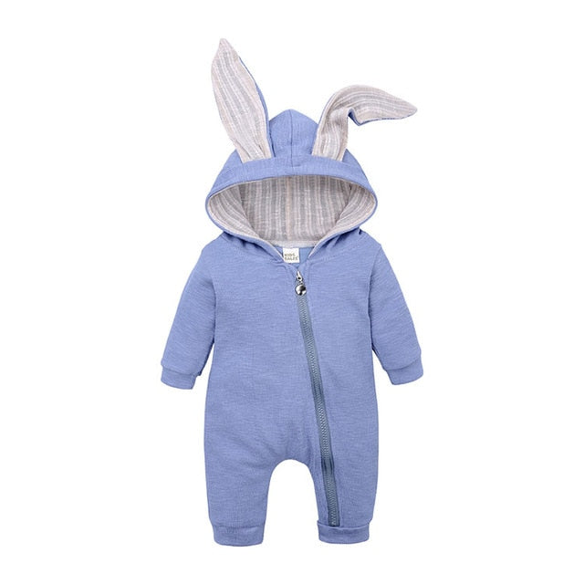 Hooded Rabbit Baby Onesie