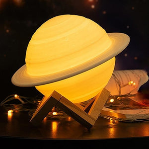 Colour Changing Saturn Lamp