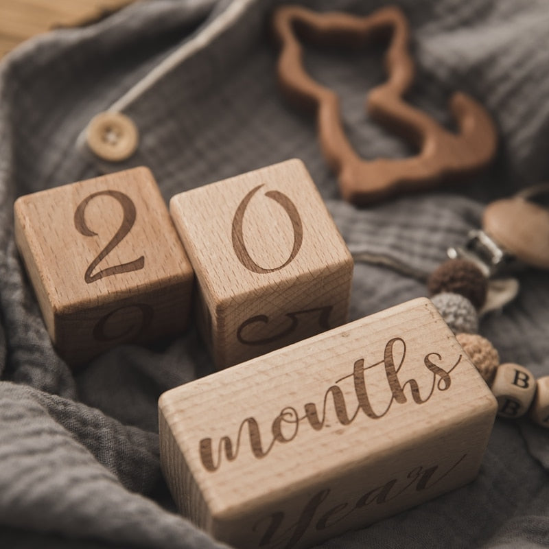 Milestone baby blocks on sale