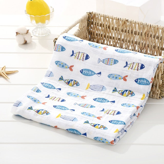 Fish Swaddle Blanket