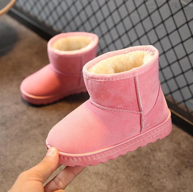 Children's Faux Fur Lined Warm Winter Boots