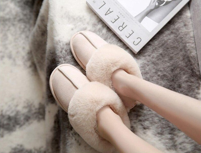 Womens Fluffy Slippers
