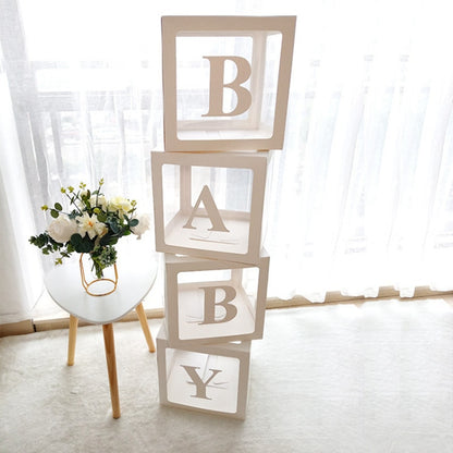 Babyshower / Feestdoos Letter Decor