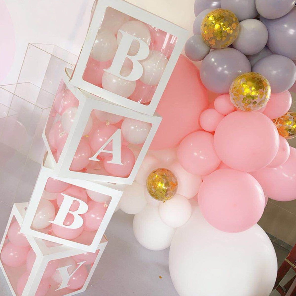 Babyshower / Feestdoos Letter Decor