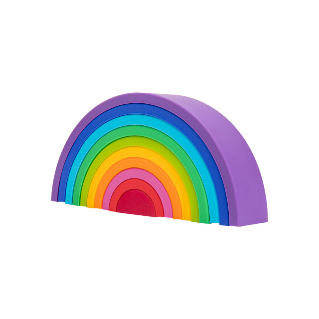 Children's Silicone Montessori Rainbow Stacking Educational Toy
