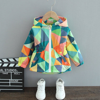 Girls Butterfly Raincoat