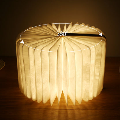 Houten vouwboeklamp