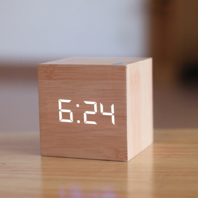 LED Digital Square Alarm Clock