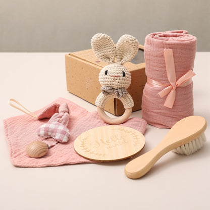 Babygeschenkmand met dierenthema