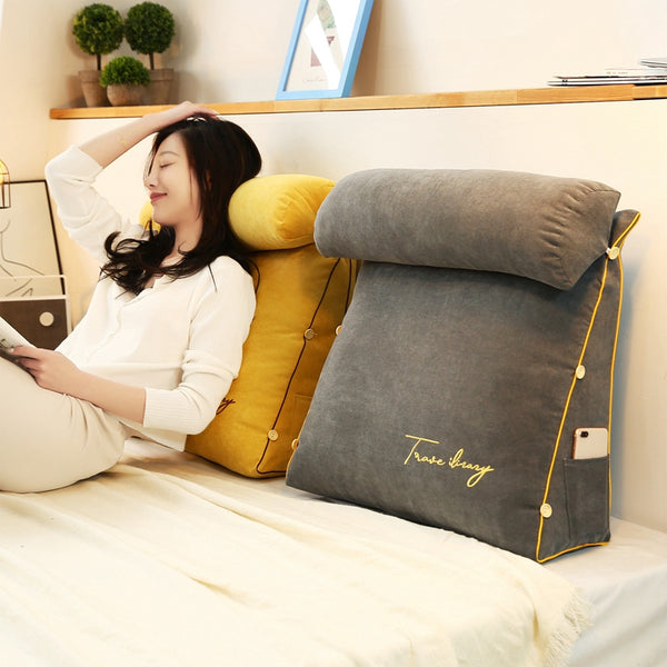 Back Pillow Reading Pillow Office Sofa Bedside Back Cushion for