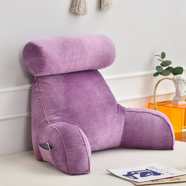 {CLEARANCE SALE} Backrest Pillow With Arms & Headrest